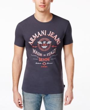 Armani Jeans Men's Made In Italy Extra-slim Fit T-shirt