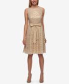 Tommy Hilfiger Lace Tie-front Fit & Flare Dress