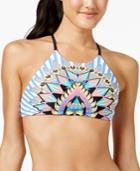 Body Glove Look At Me Printed High-neck Bikini Top Women's Swimsuit