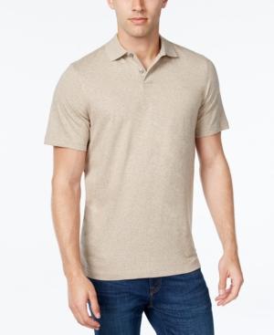 Tasso Elba Men's Jaspe Heather Polo, Classic Fit