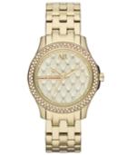 Ax Armani Exchange Watch, Women's Gold Ion-plated Stainless Steel Bracelet 36mm Ax5216