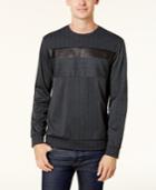 Calvin Klein Men's Mixed-media Knit Shirt