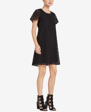 Bcbgeneration Flutter-sleeve Lace Shift Dress