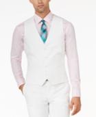 Bar Iii White Slim-fit Vest, Only At Macy's
