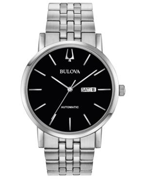 Bulova Men's Automatic American Clipper Stainless Steel Bracelet Watch 42mm