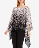 Vince Camuto Textured Cold-shoulder Poncho
