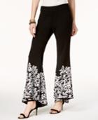 Inc International Concepts Printed Flare-leg Pants, Created For Macy's