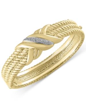 D'oro By Effy Diamond Bangle Bracelet (1/6 Ct. T.w.) In 14k Gold