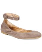 Material Girl Francy Ankle-strap Flats, Created For Macy's Women's Shoes
