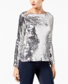 Inc International Concepts Sequined Top, Created For Macy's
