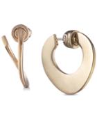Carolee Gold-tone Twisted Hoop Earrings