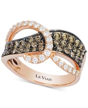 Le Vian Gladiator Diamond Ring (1-1/8 Ct. T.w.) In 14k Rose Gold