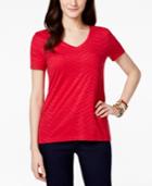 Tommy Hilfiger Graphic Tee, Tie-dye Chevron Print