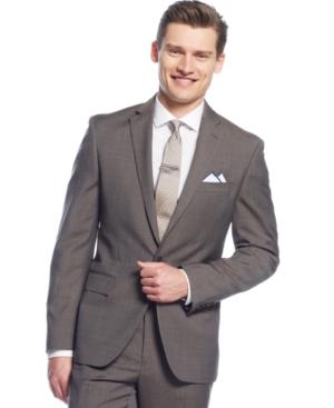 Ryan Seacrest Distinction Brown Tic Jacket