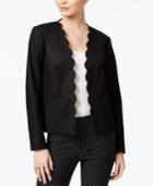 Maison Jules Long-sleeve Scalloped Blazer, Created For Macy's