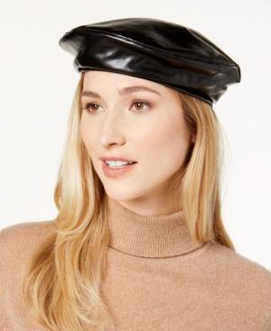 Steve Madden Faux Leather Beret