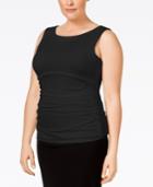 Calvin Klein Plus Size Fit Solutions Ruched Top