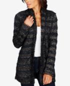 Lucky Brand Striped Eyelash Cardigan