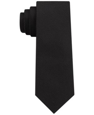 Dkny Men's Micro Dash Silk Slim Tie