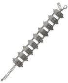 I.n.c. Silver-tone Ombre Crystal Link Bracelet, Created For Macy's