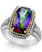 Mystic Quartz (4-1/4 Ct. T.w.) Ring In Sterling Silver And 14k Gold