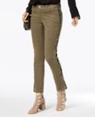 I.n.c. Lace-up Skinny Jeans, Created For Macy's