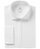 Ryan Seacrest Distinction Men's Slim-fit Stretch Non-iron White Covered Placket French Cuff Dress Shirt, Created For Macy's