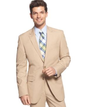 Tommy Hilfiger Jacket, Khaki Cotton Poplin