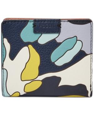 Fossil Emma Rfid Printed Leather Bifold Mini Wallet
