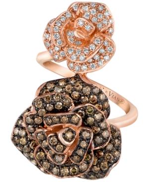 Le Vian Red Carpet Diamond Rose Swirl Statement Ring (1-3/4 Ct. T.w.) In 14k Rose Gold