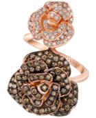 Le Vian Red Carpet Diamond Rose Swirl Statement Ring (1-3/4 Ct. T.w.) In 14k Rose Gold