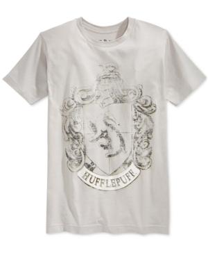 Bioworld Men's Harry Potter Hufflepuff Crest T-shirt