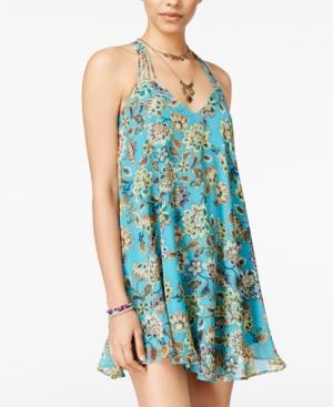 Speechless Juniors' Strappy-back Shift Dress