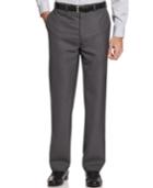 Calvin Klein Body Slim-fit Sharkskin Dress Pants