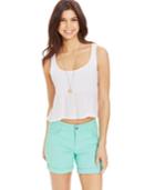 Celebrity Pink Jeans Juniors' Cuffed Shorts- 5" Inseam