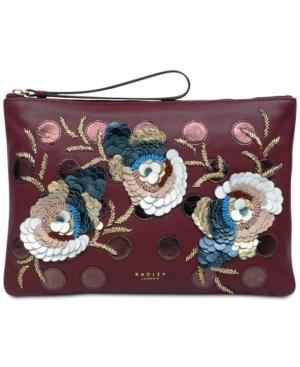 Radley London Embellished Ziptop Leather Pouch