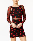 Material Girl Applique Illusion Bodycon Dress, Only At Macy's