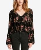 Denim & Supply Ralph Lauren Floral-print Bell-sleeve Shirt