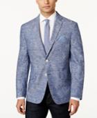 Tallia Men's Slim-fit Light Blue Paisley Sport Coat