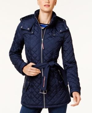Tommy Hilfiger Belted Quilted Coat