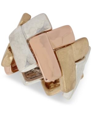 Robert Lee Morris Soho Tri-tone Chevron Ring