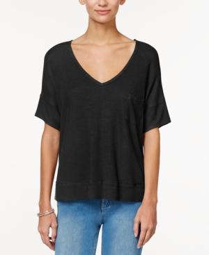 One Clothing Juniors' Cutout-back High-low Top