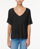 One Clothing Juniors' Cutout-back High-low Top
