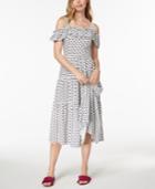 Maison Jules Cold-shoulder Midi Dress, Created For Macy's