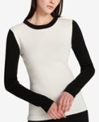 Dkny Cotton Colorblocked Sweater