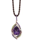 Le Vian Crazy Collection Multi-stone Pendant Necklace (14 Ct. T.w.) In 14k Rose Gold, Only At Macy's