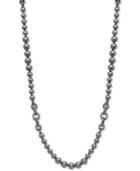 Anne Klein Hematite-plated Imitation Pearl Strand Necklace