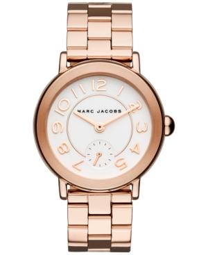 Marc Jacobs Women's Riley Rose Gold-tone Stainless Steel Bracelet Watch 36mm