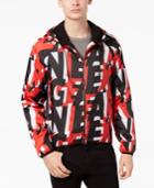 Armani Exchange Men's Logo-print Hooded Windbreaker