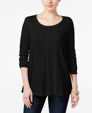 Style & Co. Petite Scoop-neck Top, Only At Macy's